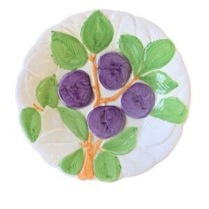 Vintage Shafford 1987 Fruit Du Jour Plate Stock 8981 Made In Philippines Classic